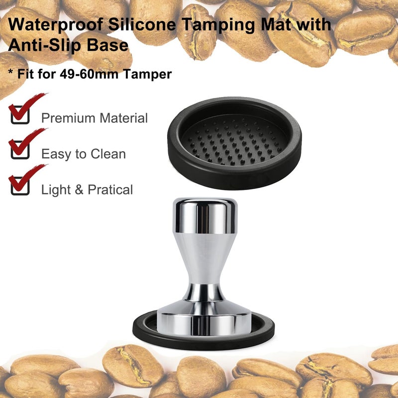symtype Store Espresso Accessories Kit WDT Tool: 51mm Espresso Tamper Set Espresso Tools Barista Tools Espresso Kit Including WDT Tool Espresso, 51mm Tamper with Tamper Mat | Espresso Bar Accessories Coffee Tools - Image 4